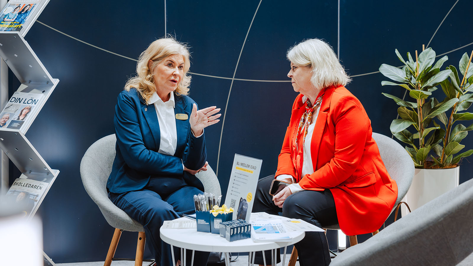 Ann-Charlotte Gavelin Rydman och Camilla Waltersson Grönvall på Nordiska Skolledarkongressen